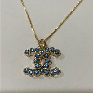 CHANEL authentic up cycled Big CC pendant with a quality 18” gold filled chain